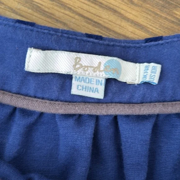 Boden Navy and Black Dotted Mini Skirt - Picture 2 of 5